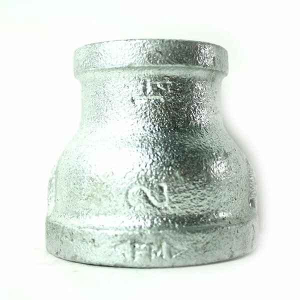 Thrifco Plumbing 2 Inch x 1-1/4 Inch Galvanized Steel Reducer Coupling 5218048